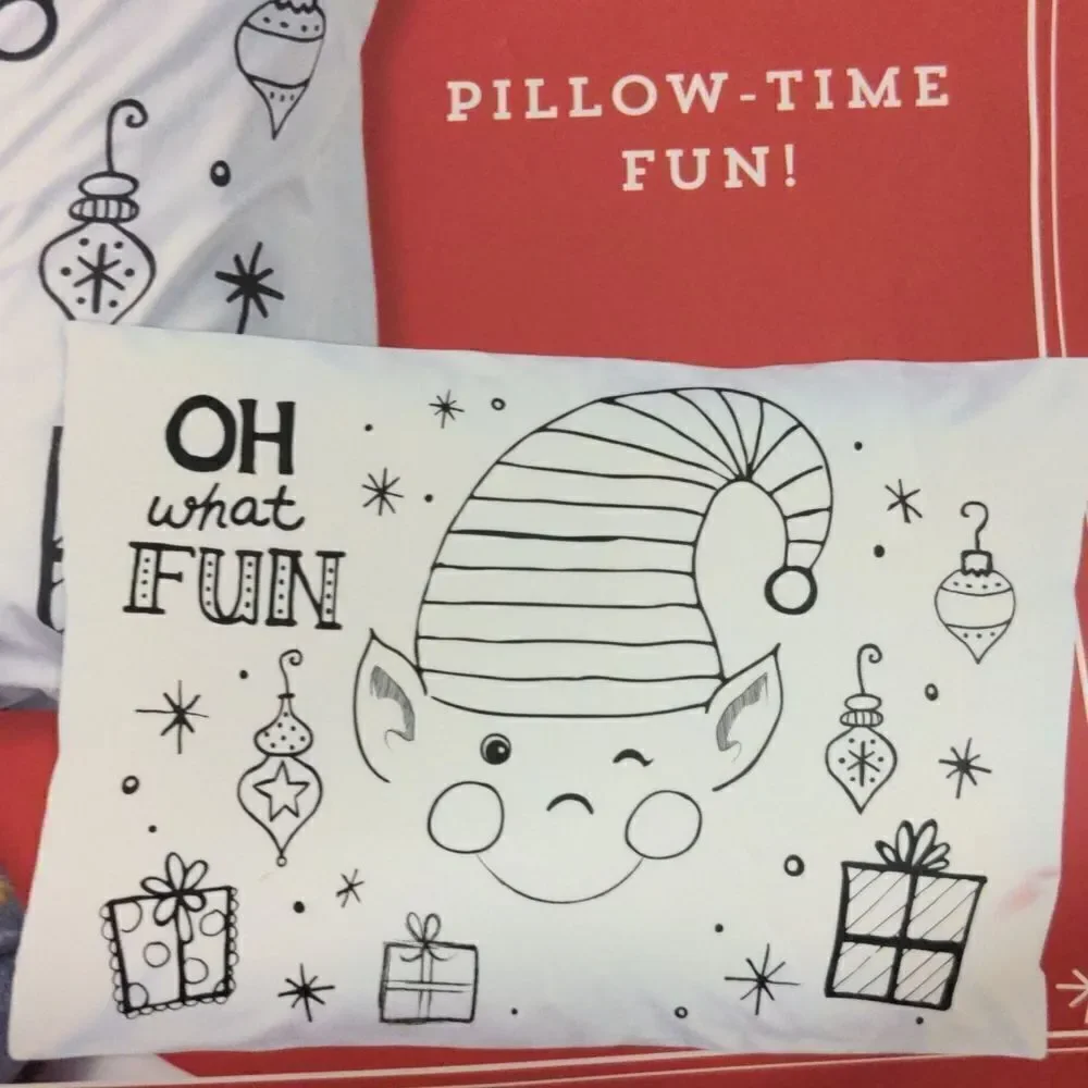 Demdaco Hit the hay holiday elf pillow NIP‎